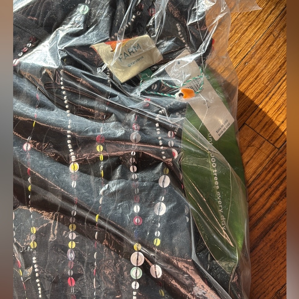 Farm Rio • V-neck sequin slip dress $398 MSRP - Picture 5 of 5